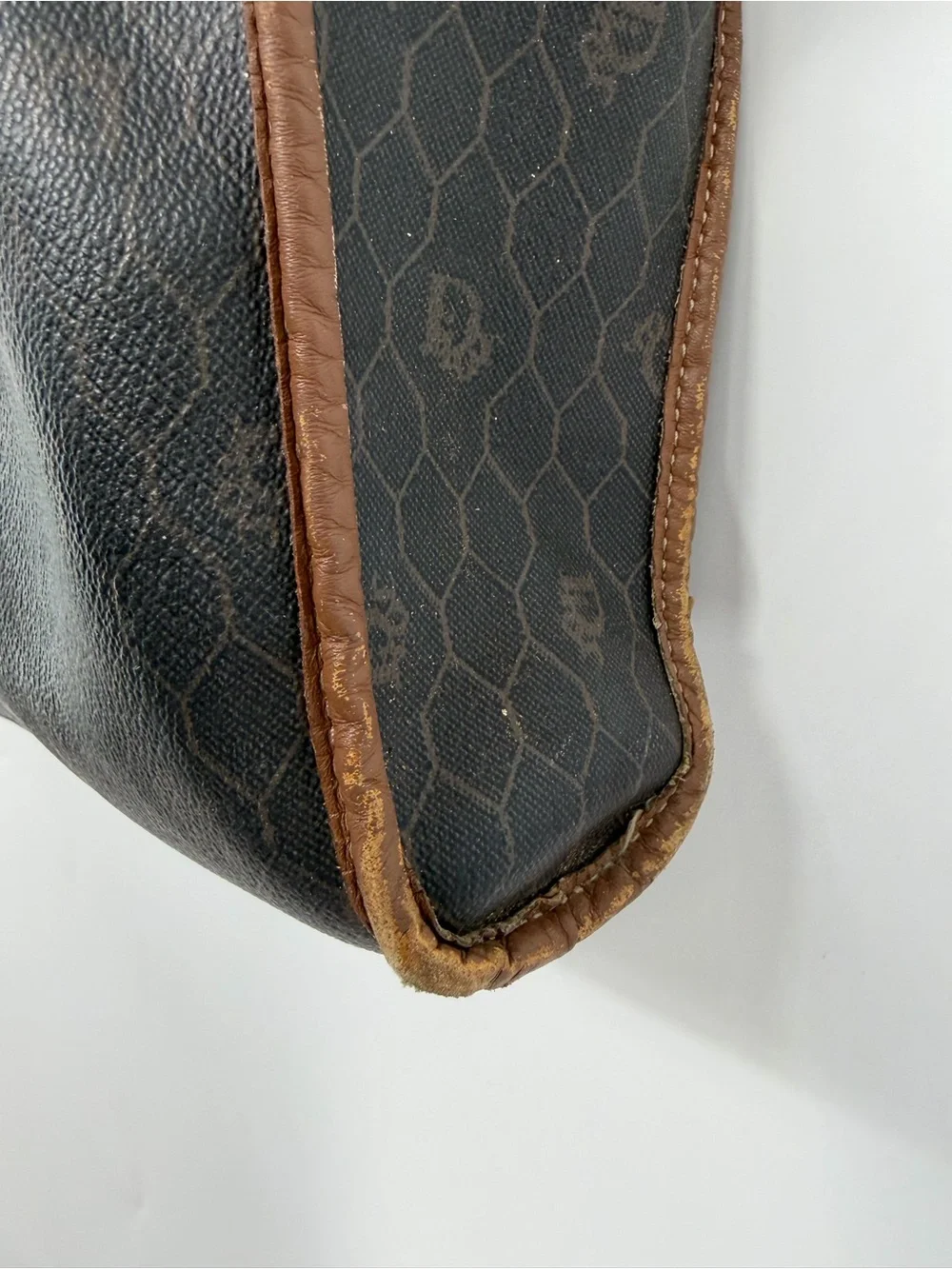 Christian Dior Vintage Honeycomb Monogram Tote Bag